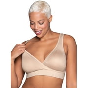 Vanity Fair Lingerie Women's Maternity Nursing Wireless Bra for Breastfeeding, Cross Front Pullover Style 72074