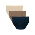 thumbnail image 1 of Vanity Fair Lingerie Women's No Pinch No Show Seamless Hipster Underwear, 3-Pack, 1 of 6