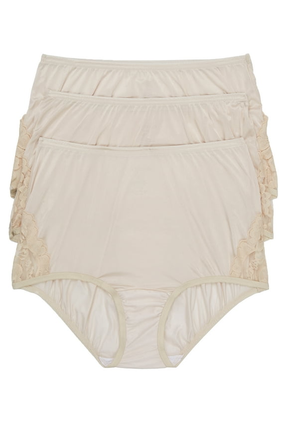 Women's Perfectly Yours Lace Nouveau Full Brief Underwear, 3-Pack