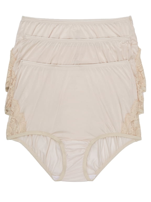 Women's Perfectly Yours Lace Nouveau Full Brief Underwear, 3-Pack