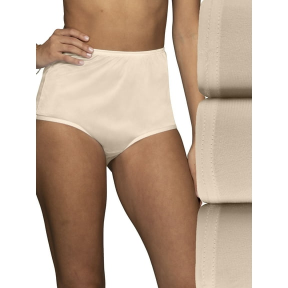 Vanity Fair Lingerie Women's Perfectly Yours Ravissant Tailored Full Brief Underwear, 3-Pack