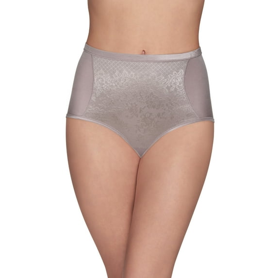 Vanity Fair Lingerie Women's Smoothing Comfort Brief Underwear with Lace