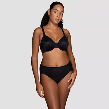 Vanity Fair Lingerie Women's Smoothing Underwire Minimizer Bra Color-Black, Size 36C-44DD