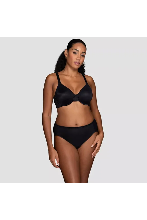 Lingerie Women's Smoothing Underwire Minimizer Bra Color-Black, Size 36C-44DD