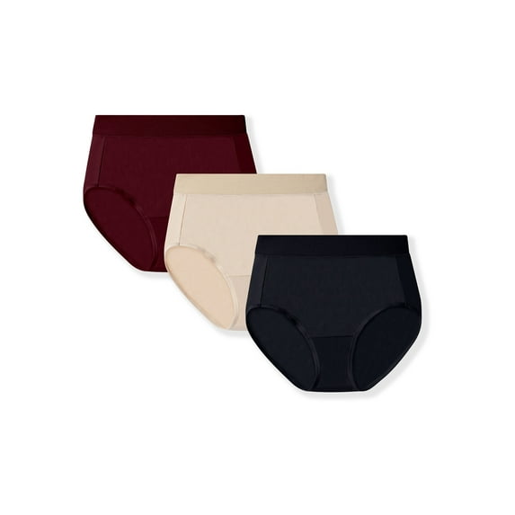 Vanity Fair Radiant Collection Women's 360 Comfort Brief Underwear, 3 Pack, Sizes S-5XL