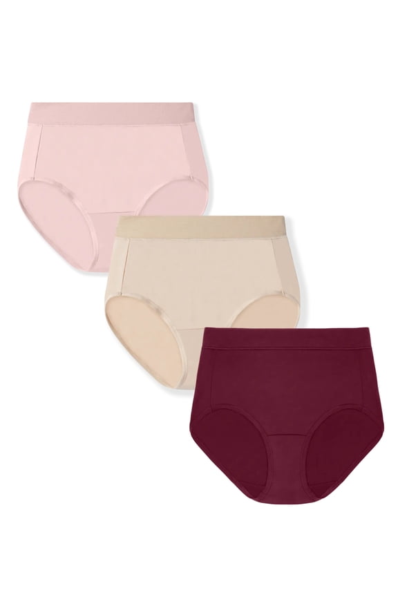 Collection Women's 360 Comfort Brief Underwear, 3 Pack, Sizes S-5XL