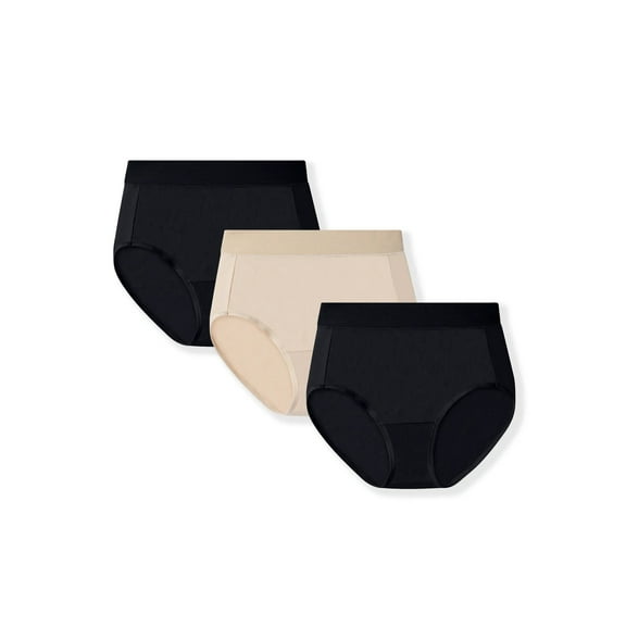 Vanity Fair Radiant Collection Women's 360 Comfort Brief Underwear, 3 Pack, Sizes S-5XL