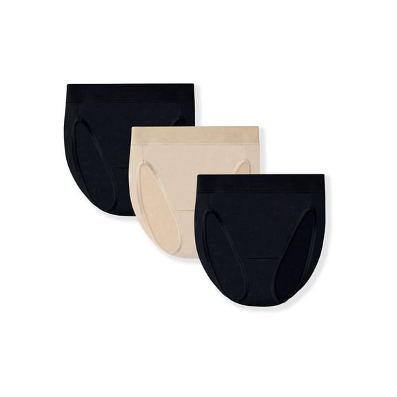 Vanity Fair Radiant Collection Women's 360 Comfort Hi-Cut Brief Underwear, 3-Pack, Sizes S-5XL