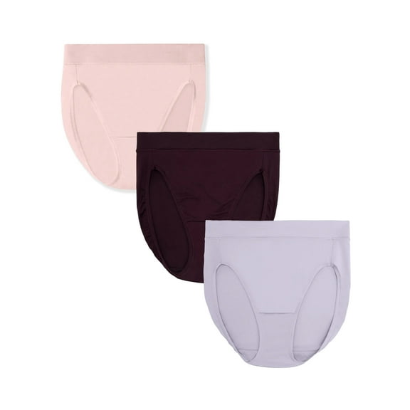 Vanity Fair Radiant Collection Women's 360 Comfort Hi-Cut Brief Underwear, 3-Pack, Sizes S-5XL