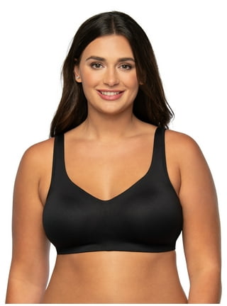 2 Pack Black Bras Wirefree Style 4745 18 Hour Bra Lift and Support