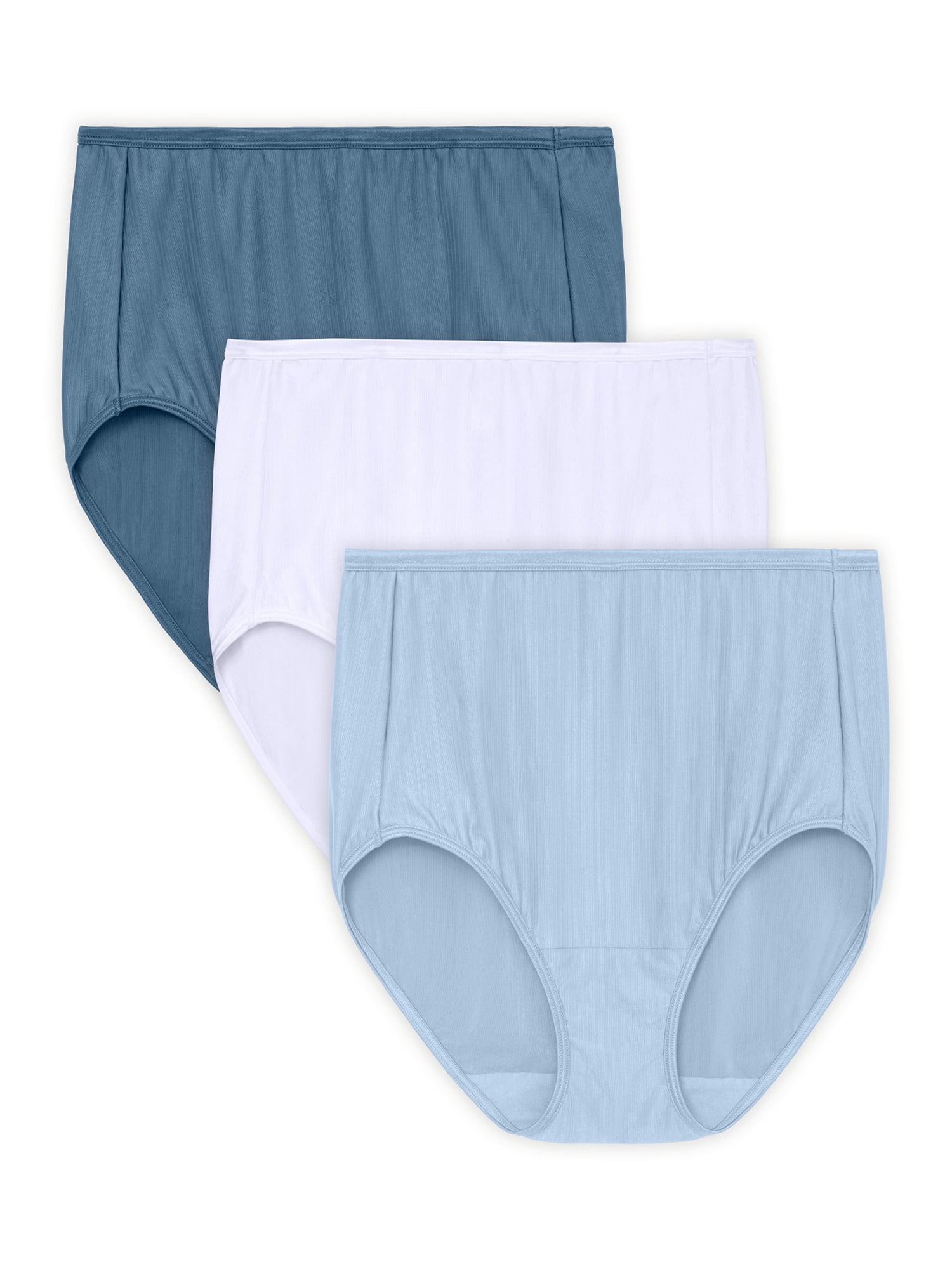 Vanity Fair Radiant Women's Comfort Stretch Brief Underwear, 3 Pack