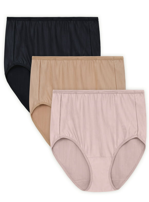 Vanity Fair Radiant Collection Women's Comfort Stretch Brief Underwear, 3 Pack