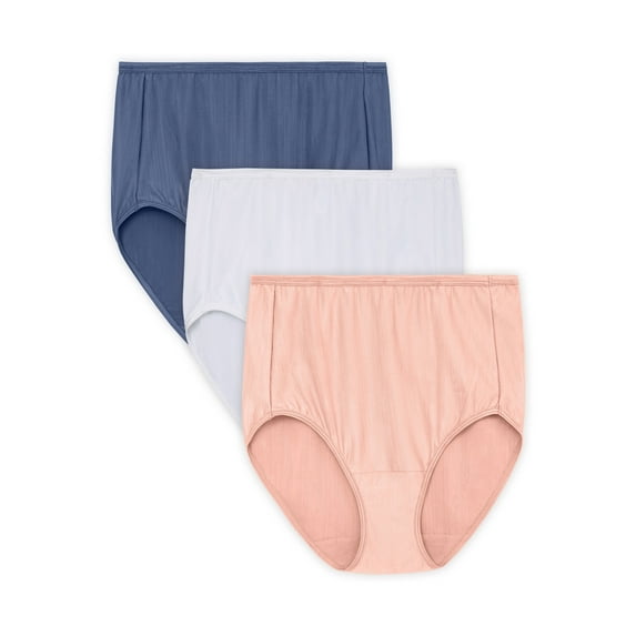 Vanity Fair Radiant Women's Comfort Stretch Brief Underwear, 3 Pack