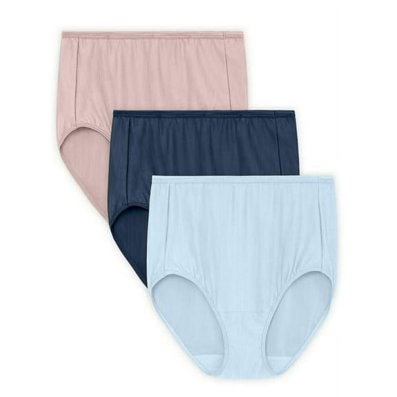 Vanity Fair Radiant Women's Comfort Stretch Brief Underwear, 3 Pack