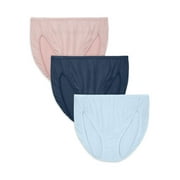 Vanity Fair Radiant Collection Women's Comfort Stretch Hi-Cut Underwear, 3 Pack