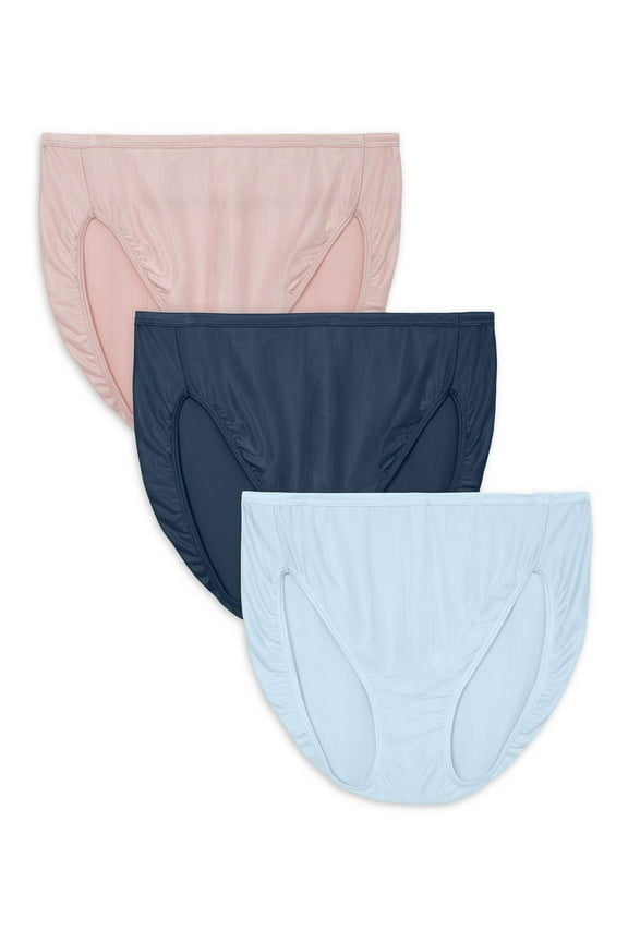 Women's Comfort Stretch Hi-Cut Underwear, 3 Pack