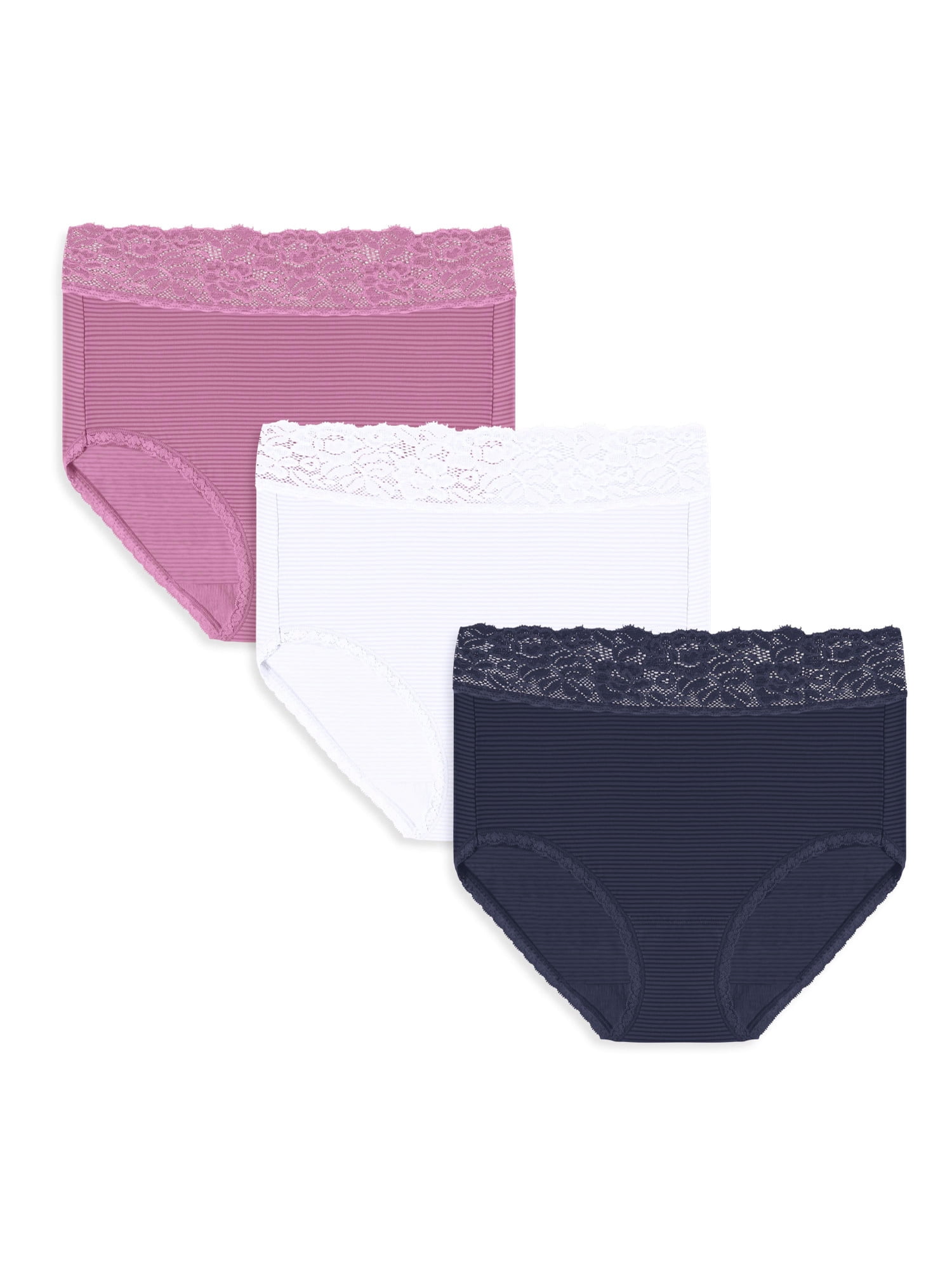 Bali Luxe Super Soft Stretch Cotton Briefs Panties with a Plush