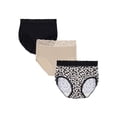 thumbnail image 1 of Vanity Fair Radiant Women's Light and Luxe Brief Underwear - Stretch Lace Waistband, 3-Pack, Sizes S-5XL, 1 of 11