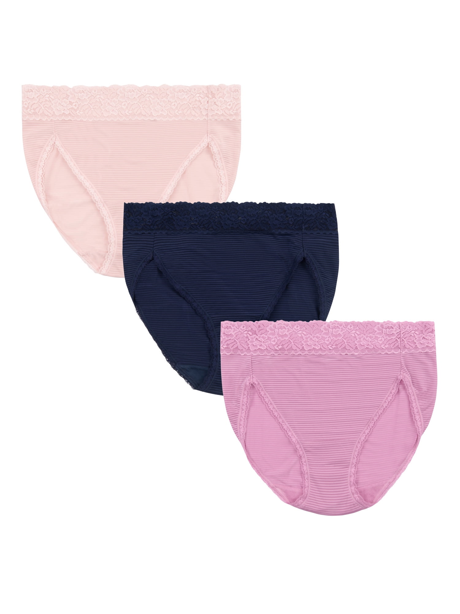 Vanity Fair Radiant Collection Women's Undershapers Hi-Cut Brief Underwear,  3 Pack