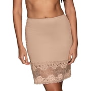 Vanity Fair Radiant Women's Lace Half Slip, Lightweight Smoothing Slip with Side Slit, 18" or 22" Length, Sizes S–2XL