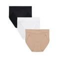 thumbnail image 1 of Vanity Fair Radiant Women's Silky Stretch Hi-Cut Brief Underwear - V-Front Waist, Comfort Stretch, 3-Pack, Sizes S-5XL, 1 of 11