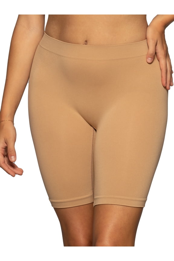 Women's Seamless Slip Shorts, Breathable Smoothing Shapewear Shorts for Under Dresses and Skirts, Sizes S–3XL