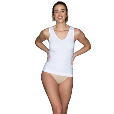 Vanity Fair Radiant Collection Women's Breathable Spin Tank - Seamless, Smoothing, Light Shaping, Sizes S-3XL