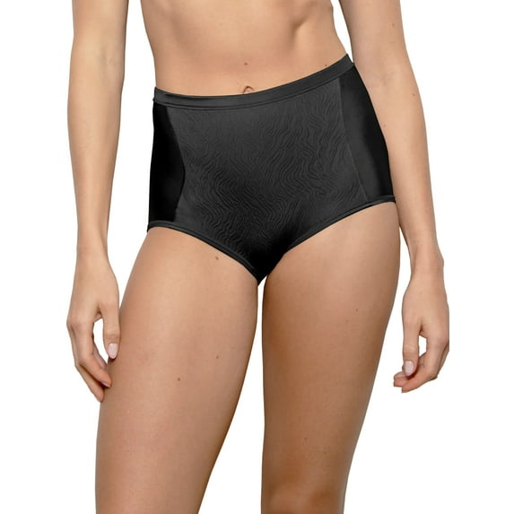 Vanity Fair Radiant Women's Light Tummy Control Shaping Underwear, Smoothing Comfort Briefs with Rear-Lifting Seams, Sizes S-5XL