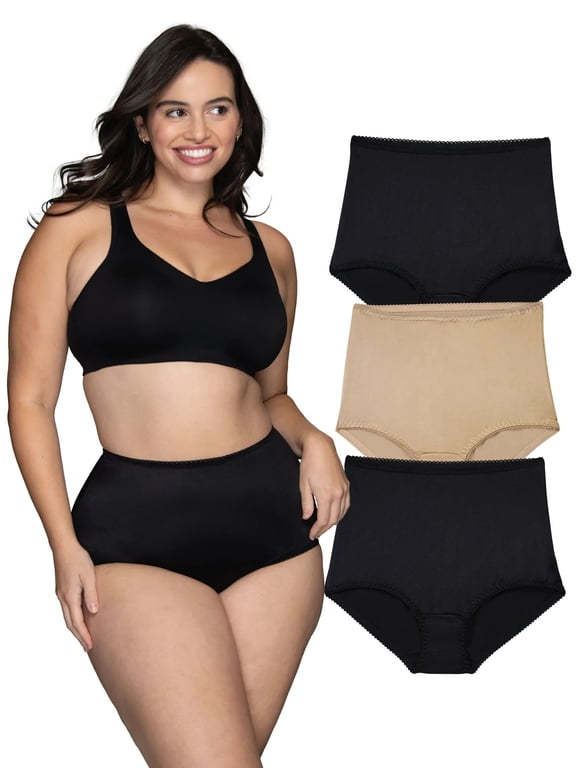 Women's Underwear - Undershaper Panties, High Waist, Light Control Shaping, 3-Pack, Sizes S-5XL