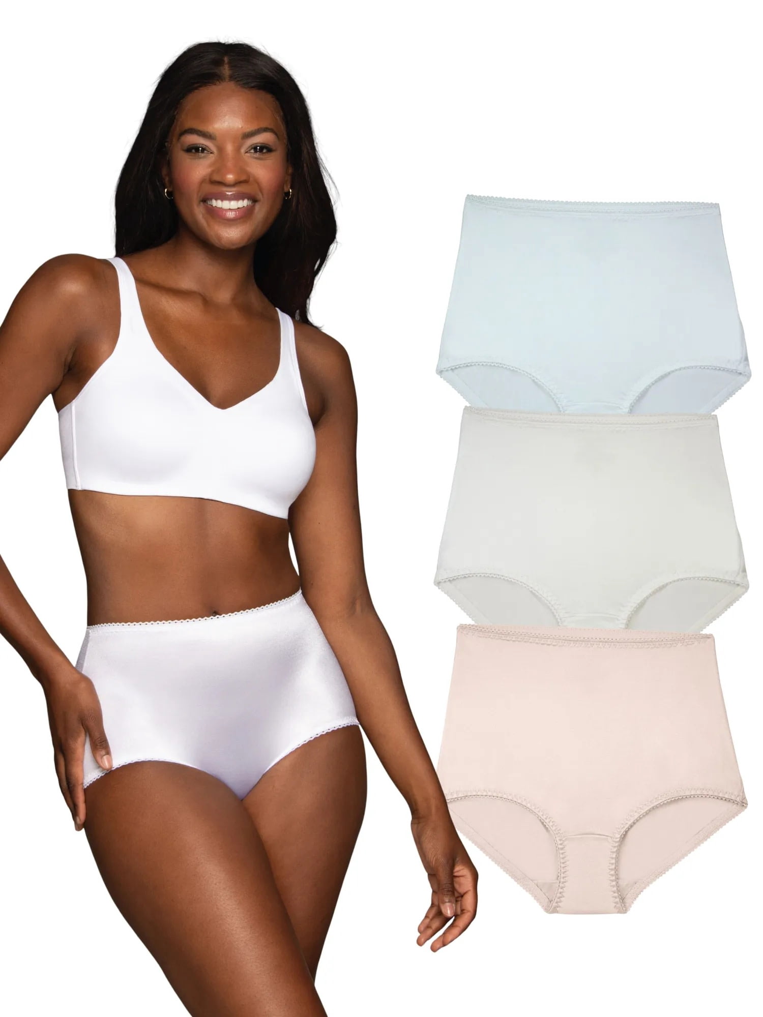 Vanity Fair Radiant Women's Underwear - Undershaper Panties, High Waist, Light Control Shaping, 3-Pack, Sizes S-5XL
