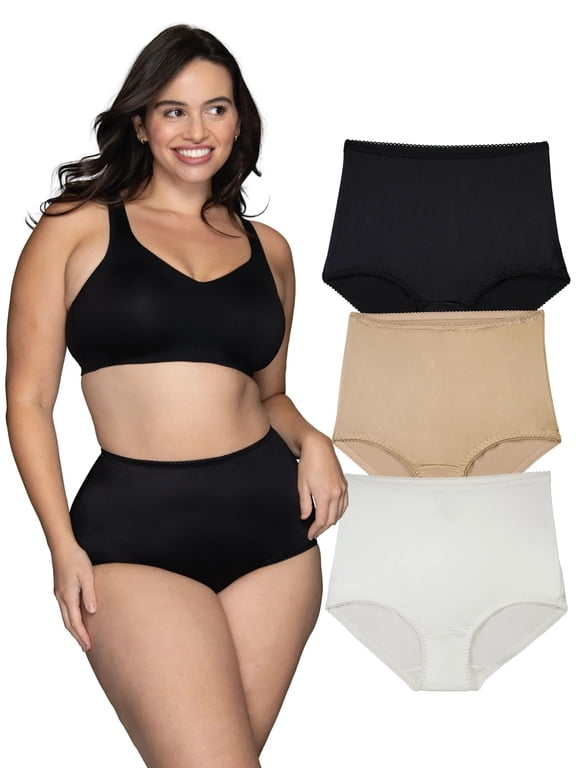 Women's Underwear - Undershaper Panties, High Waist, Light Control Shaping, 3-Pack, Sizes S-5XL