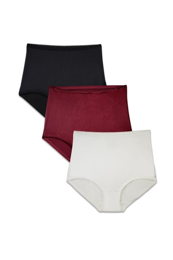 Women's Undershapers Brief Underwear - High Waist, Light Control Shaping, 3-Pack, Sizes S-5XL