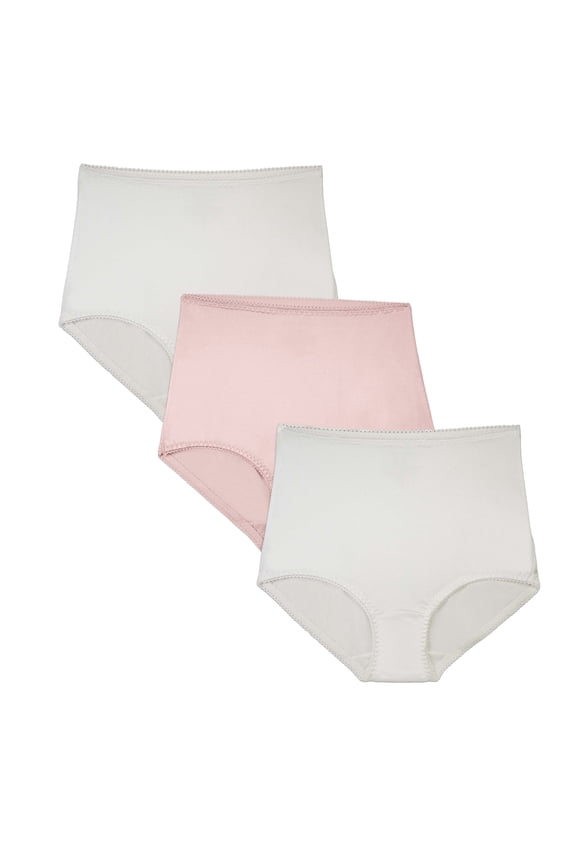 Women's Undershapers Brief Underwear - High Waist, Light Control Shaping, 3-Pack, Sizes S-5XL