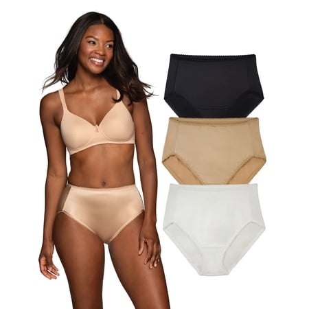 Vanity Fair Radiant Women's Underwear - Undershaper Panties, High Waist, Light Control Shaping, 3-Pack, Sizes S-5XL