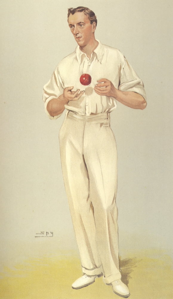 Vanity Fair September 1904 Mr BJT Bosanquet (cricketer) Canvas Art - Leslie M Ward (18 x 24)