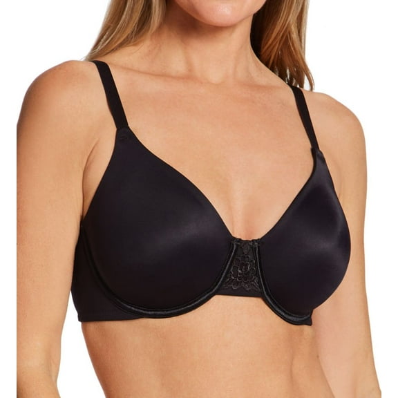 Women's Vanity Fair 76080 Beauty Back Full Figure Minimizer Underwire Bra (Midnight Black 40H)
