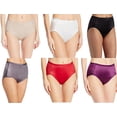 thumbnail image 1 of Vanity Fair Women's Body Caress Hi Cut Panty #13137, Assorted Color 3-Pack, 6, 1 of 1