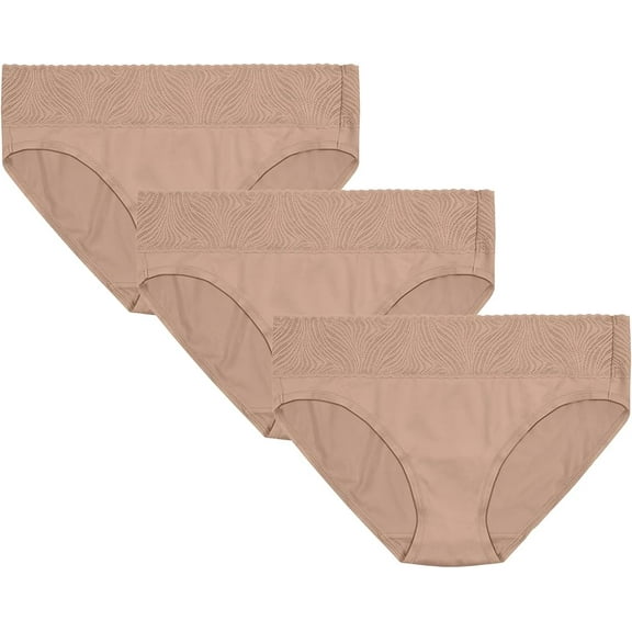 Vanity Fair Women's Effortless Panties for Everyday Wear, Buttery Soft Fabric & Lace