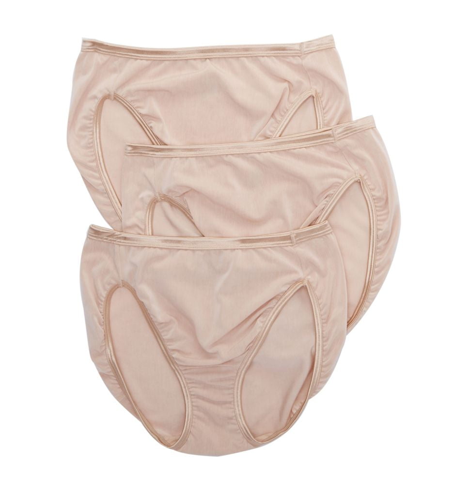 Vanity Fair Women's Illumination HiCut Underwear, 3 Pack