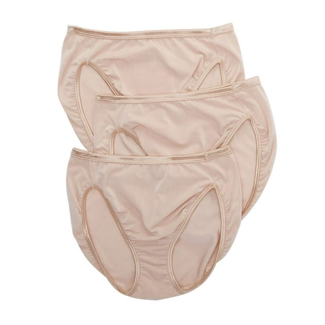 Vanity Fair Women's Illumination HiCut Underwear, 3 Pack