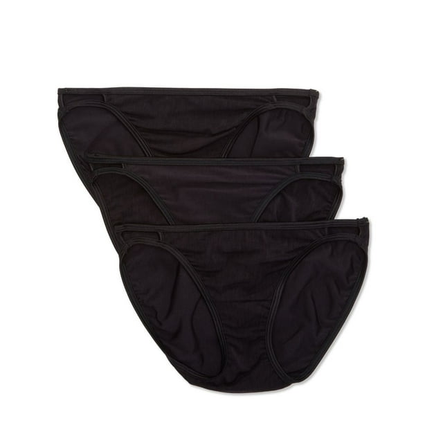 Vanity Fair Women's Illumination String Bikini Panties, 3 Pack, Sizes 5