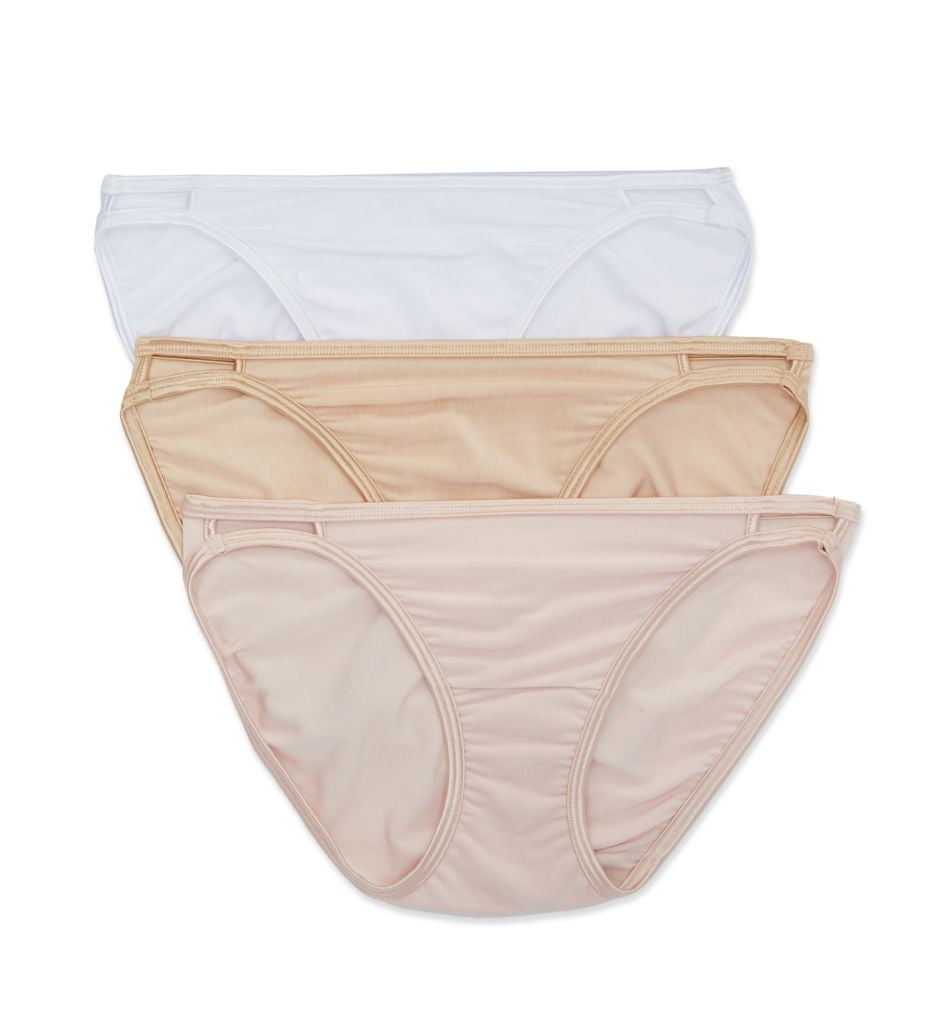 Vanity Fair Women's Illumination String Bikini Panties, 3 Pack, Sizes 5