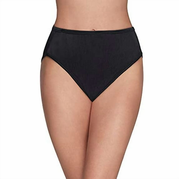 Vanity Fair Women's My Favorite Pants Illumination Hi-Cut Brief #13108, Midnight Black, Size 8