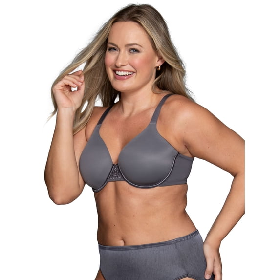 Vanity Fair Lingerie Women's Beauty Back Smoothing Underwire Bra, 4 Way Stretch Fabric, Lightly Lined Cups, Style 76380
