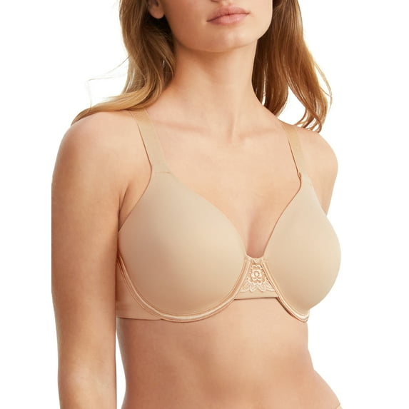 Vanity Fair Lingerie Women's Full Figure Beauty Back Smoothing Bra, 4 Way Stretch Fabric, Lightly Lined Cups, Style 76380