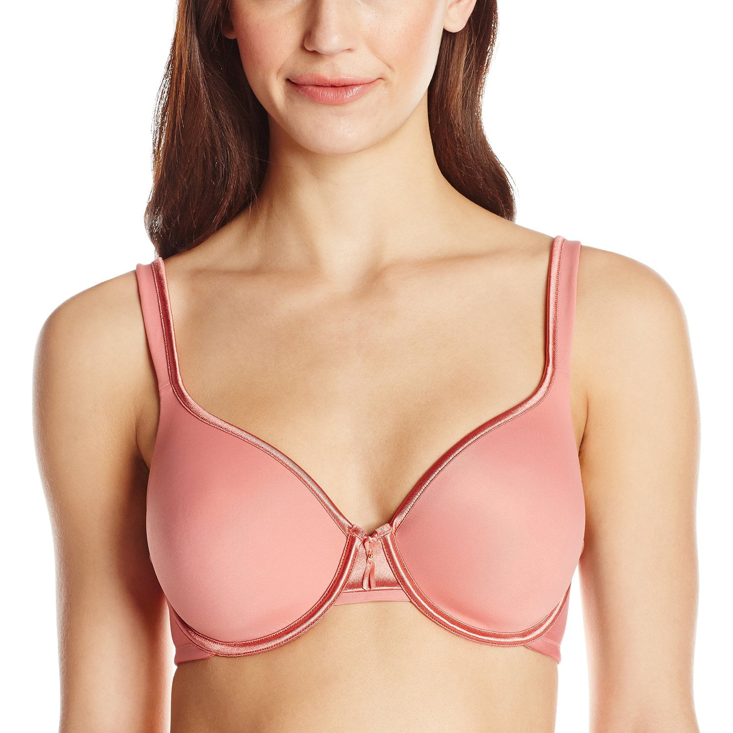 Vanity Fair Womens Body Caress Full Coverage Underwire Bra, 36D, Rose Clay