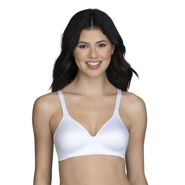 Vanity Fair Womens Body Shine Full Coverage Wirefree Bra, 42B, Star White