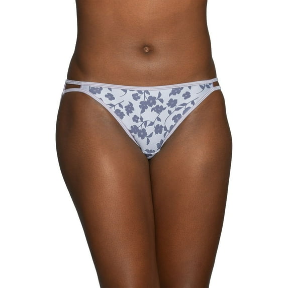 Women's Vanity Fair 18108 Illumination String Bikini Panty (Favorite Flower Print 5)