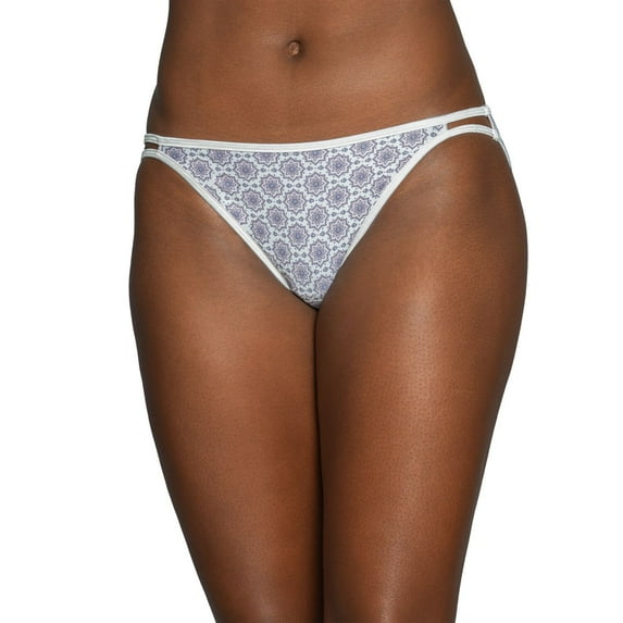 Women's Vanity Fair 18108 Illumination String Bikini Panty (Forever Geo Print 6)