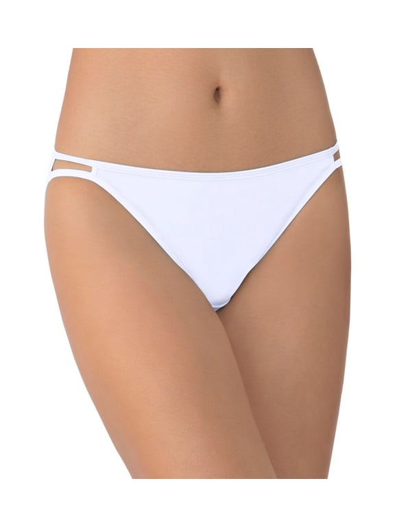 Womens Body Shine Illumination String Bikini, 8, Star White